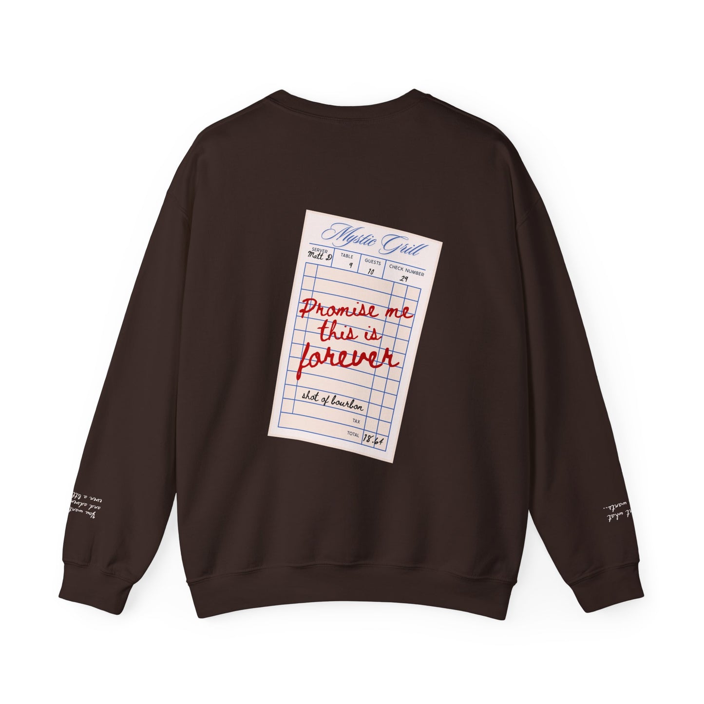 Delena Check Crewneck