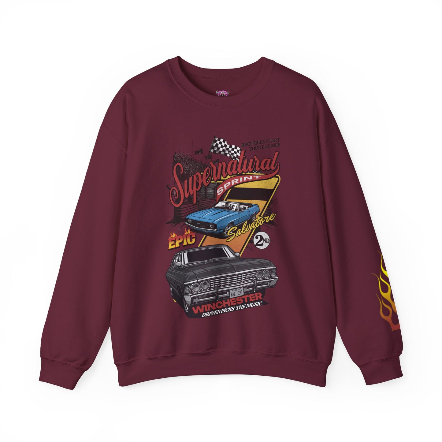 Supernatural Sprint Distressed Crewneck