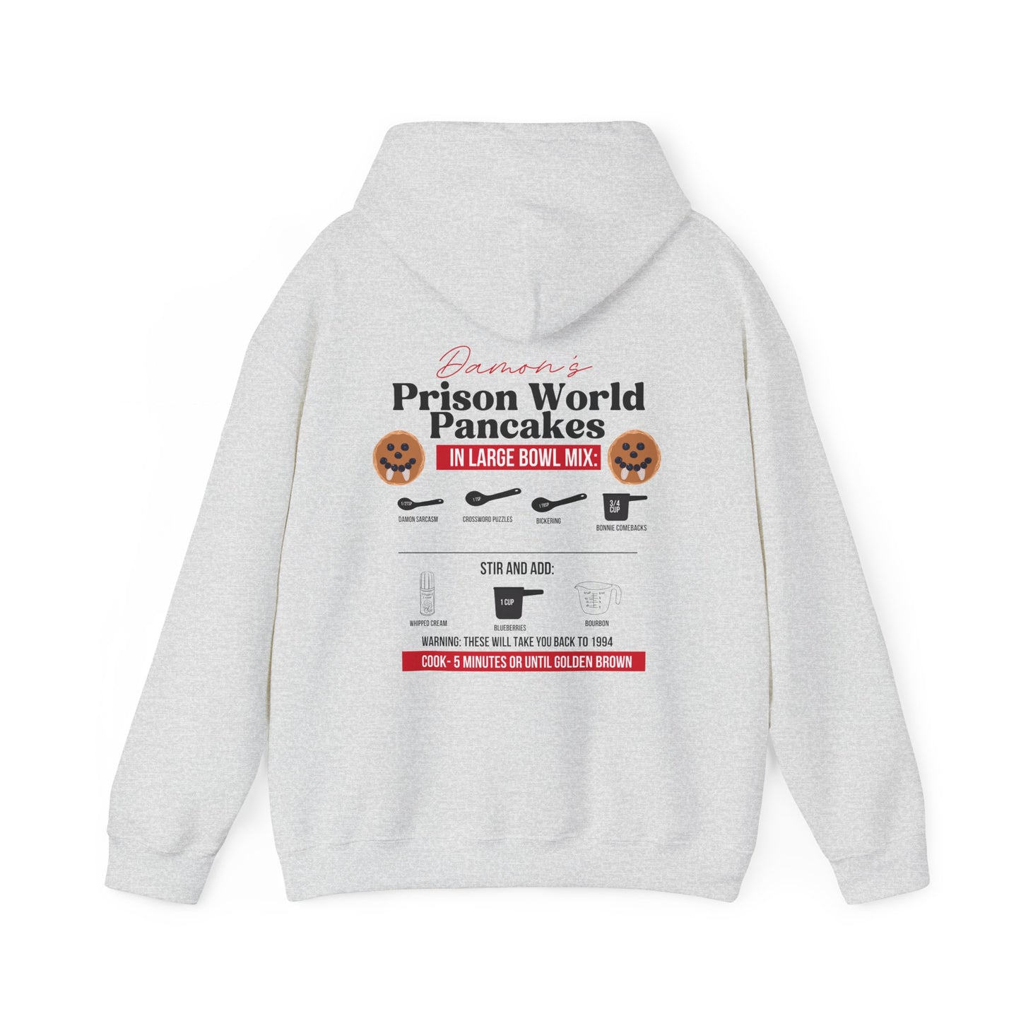 Damon Prison World Pancakes Hoodie