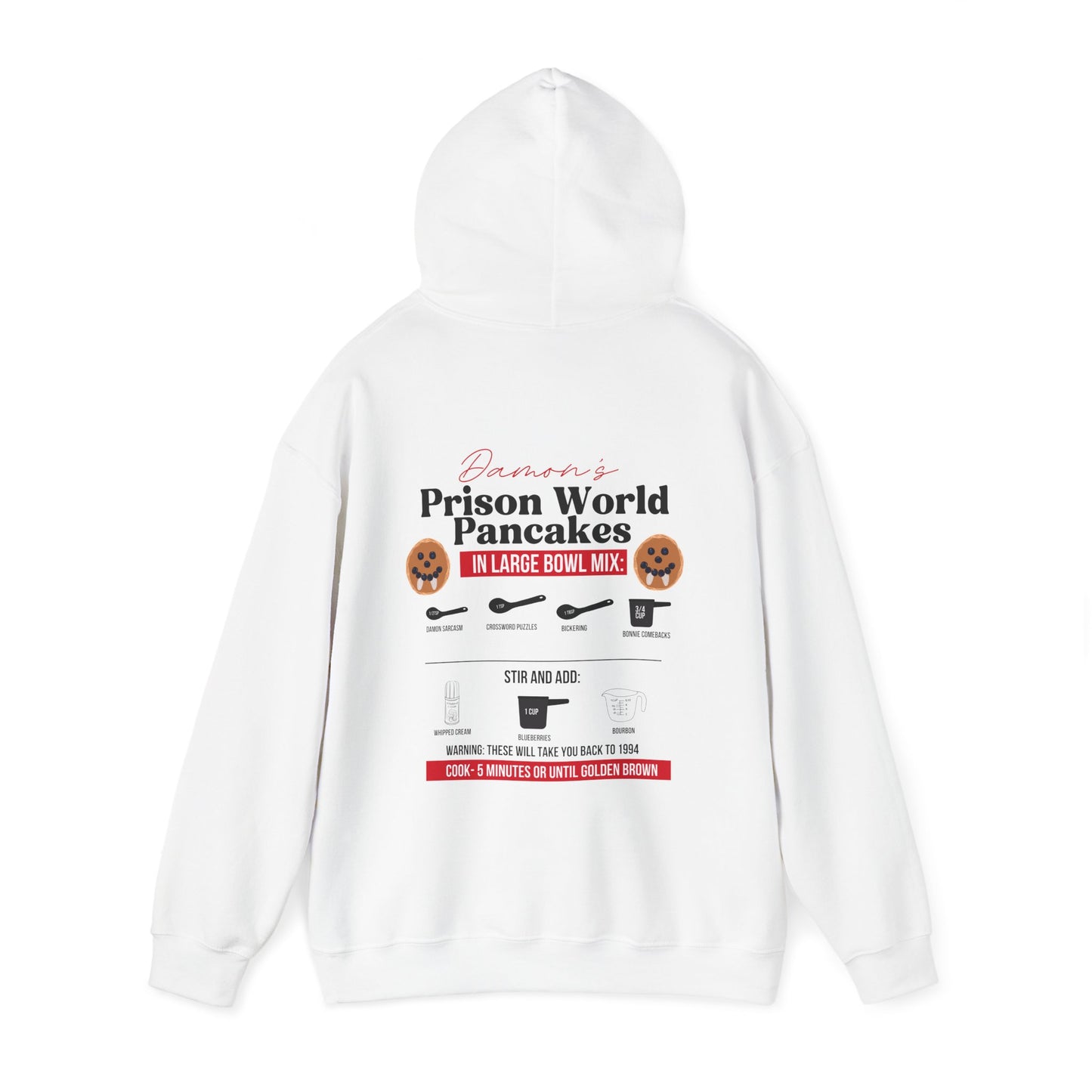 Damon Prison World Pancakes Hoodie