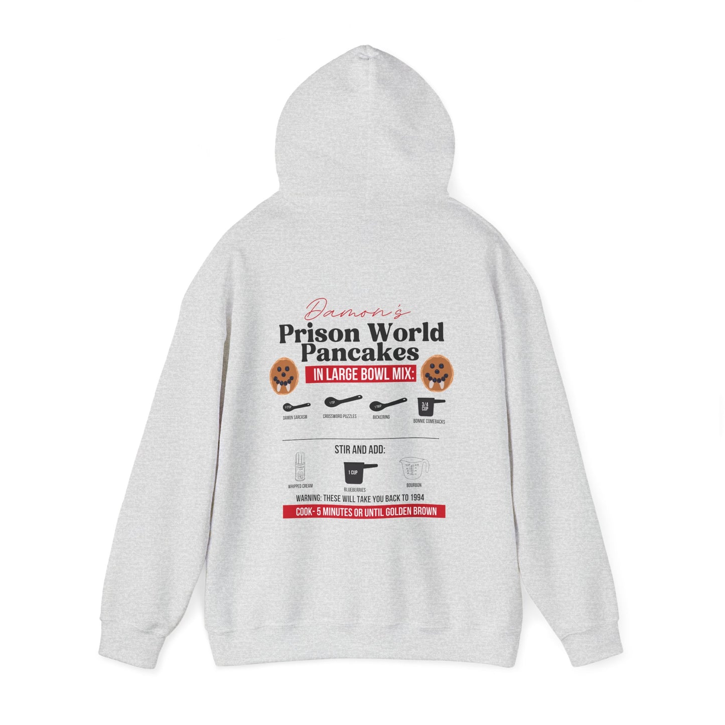 Damon Prison World Pancakes Hoodie