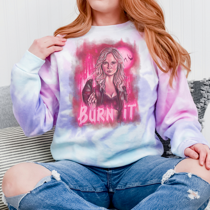 Caroline Forbes Sweatshirt, Burn it, TVD crewneck, Tvd gift