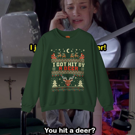 I got hit by a Deer Ugly Xmas Sweater