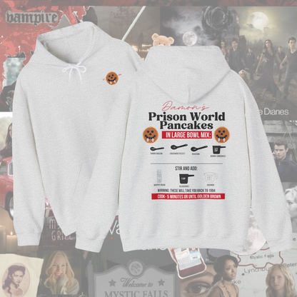 Damon Prison World Pancakes Hoodie