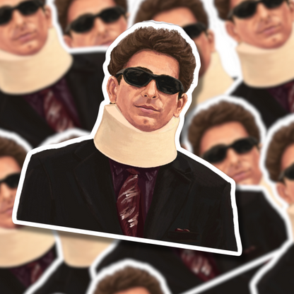 Christopher Moltisanti Neck Brace The Sopranos Sticker