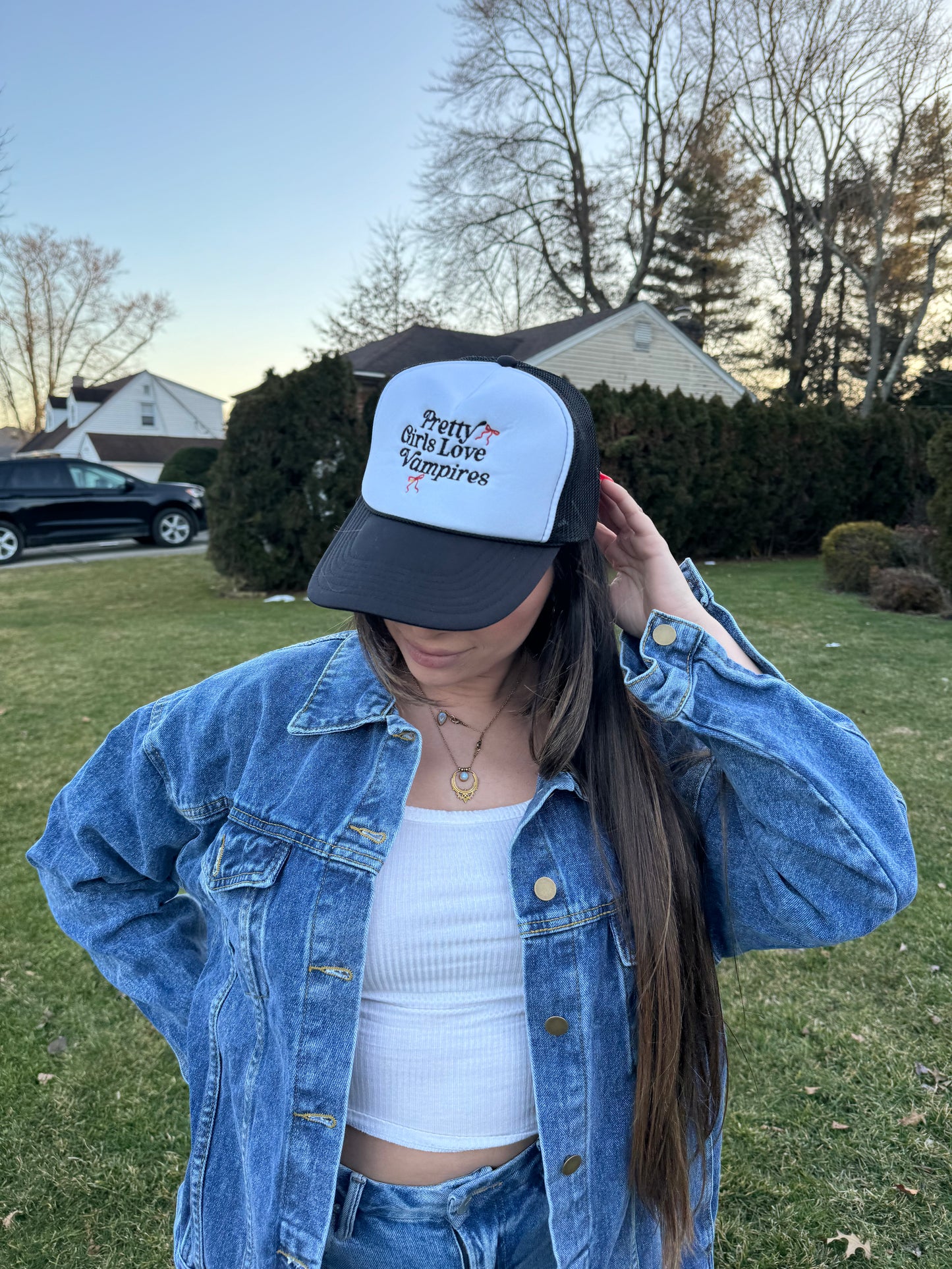 Pretty Girls Love Vamps Trucker Hat