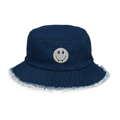 TVD Distressed denim bucket hat