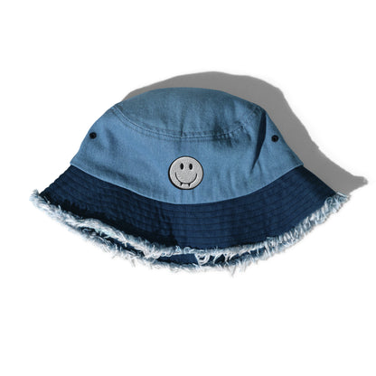 TVD Distressed denim bucket hat