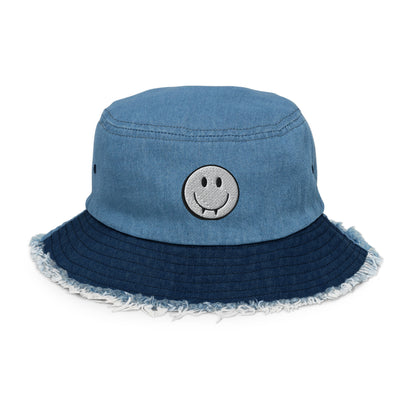 TVD Distressed denim bucket hat