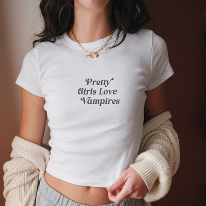 Pretty Girls Love Vampires Baby Tee