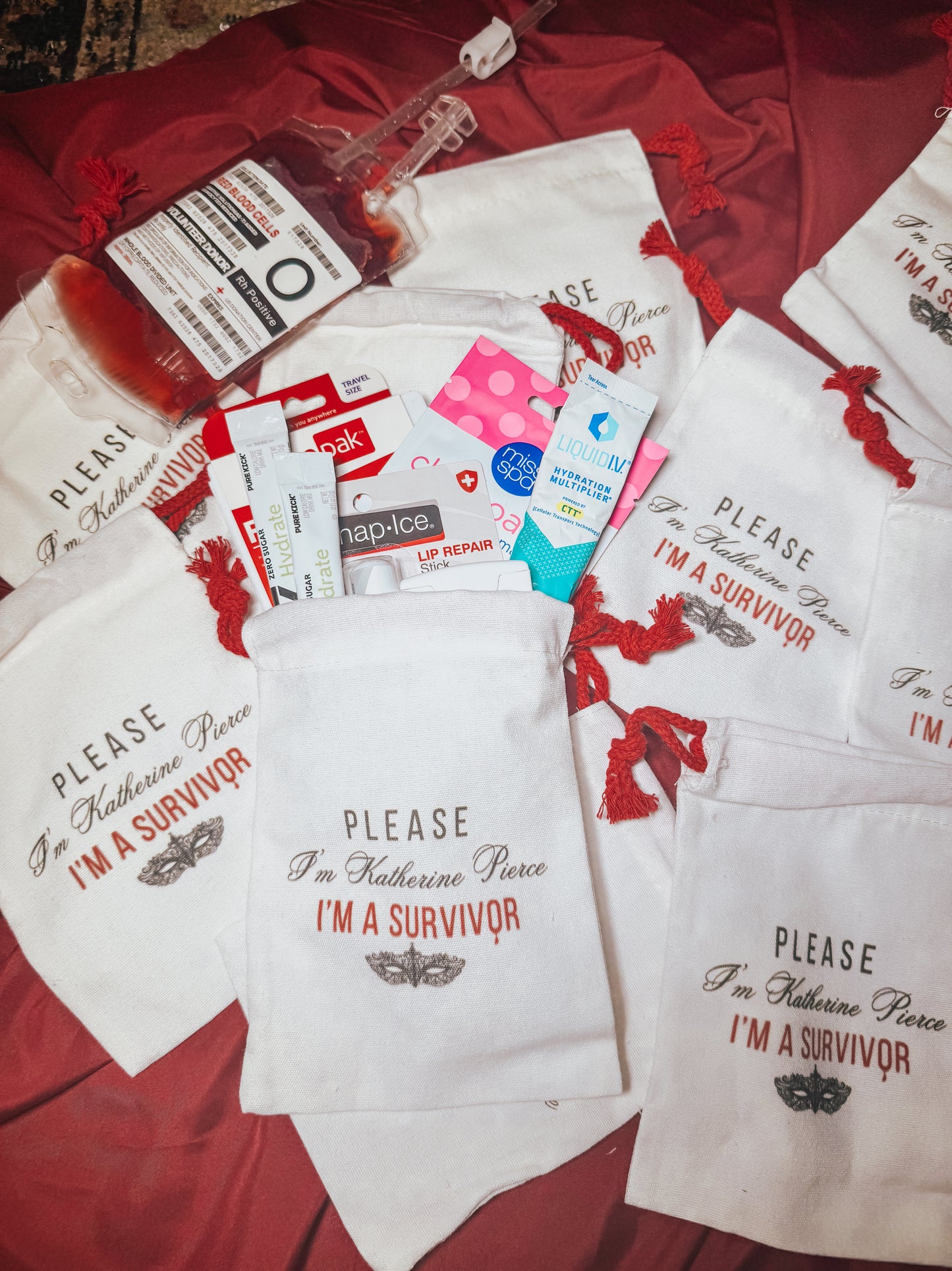 Katherine Pierce Hangover Survivor Bags