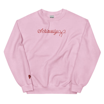 Seriously Embroidered Crewneck