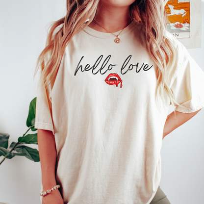 Hello Love Shirt, Klaus Mikaelson gift, The Originals T-shirt, TVD shirt, TVD fan gift, Vampire shirt, Klaus Mikaelson gift