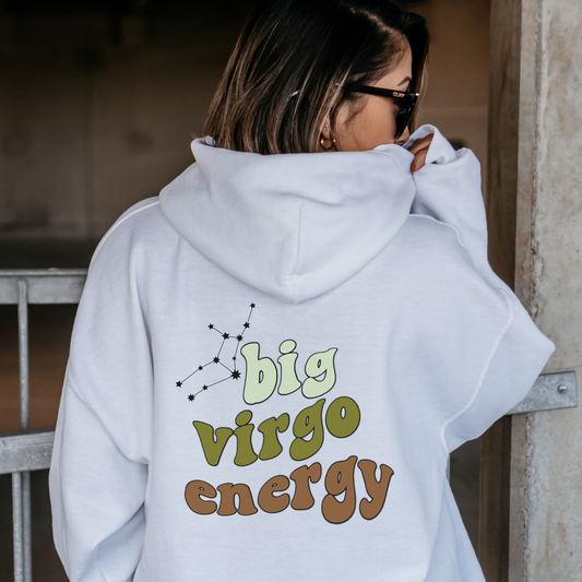 Big Virgo energy Hoodie,  Virgo Sweatshirt, Astrology lover gift, Zodiac sweatshirt, Xmas gift for Virgo , Astrology gift