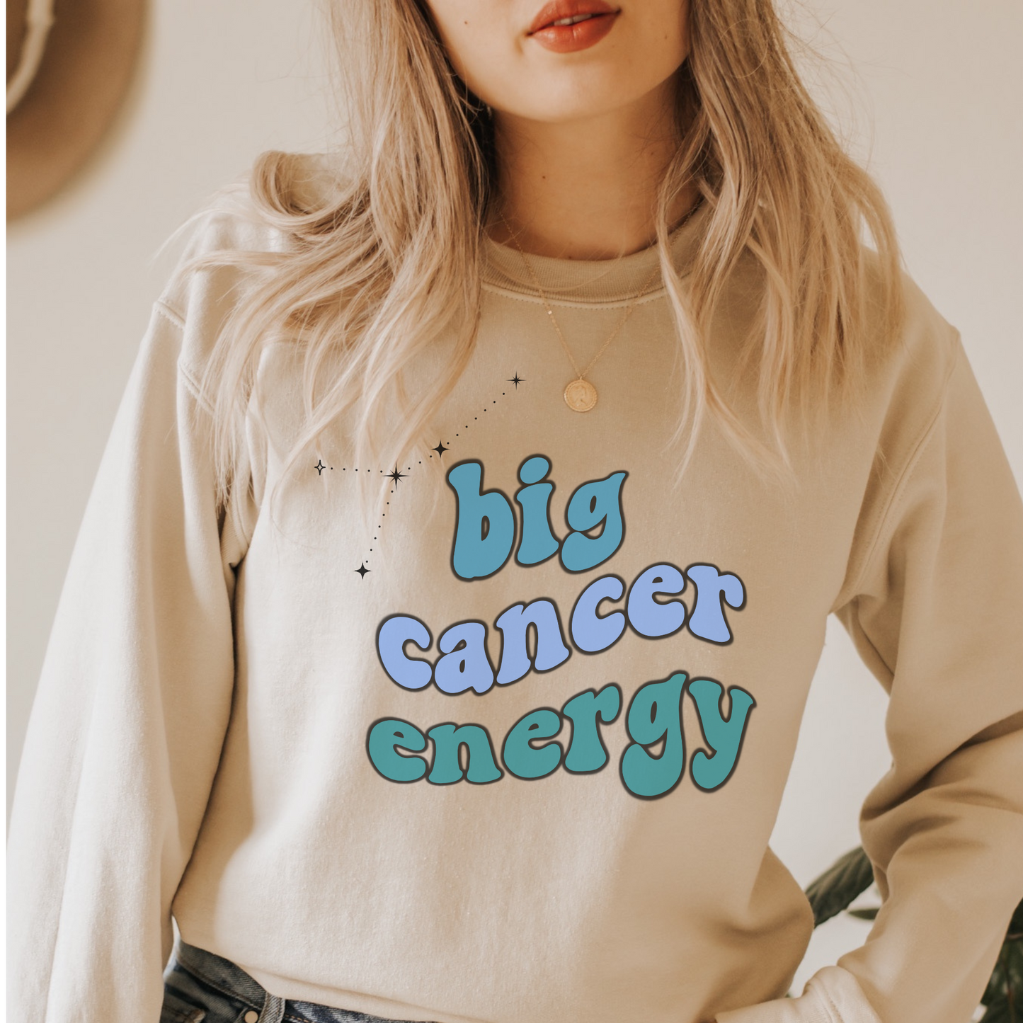 Cancer Sweatshirt, Big Cancer Energy Sweatshirt, Gift for Cancer Astrology lover sweatshirt, Gift for Astrology Lover