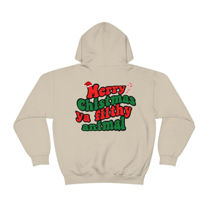 Christmas Hoodie, Merry Christmas ya filthy animal, Home Alone sweatshirt, Funny Christmas Hoodie, Xmas gift