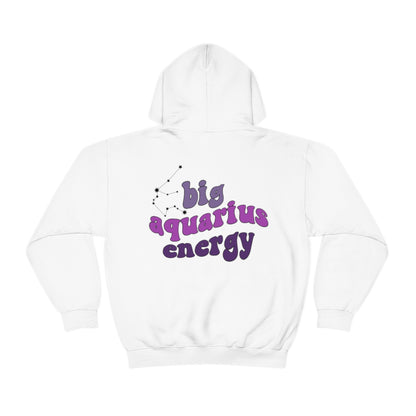 Big Aquarius energy Hoodie, Aquarius  Sweatshirt, Astrology lover gift, Zodiac sweatshirt, Xmas gift for Aquarius , Astrology