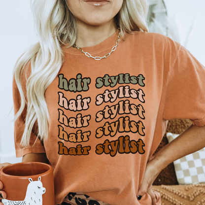 Trendy Hair Stylist shirt, Hair dresser shirt, Hair Stylist gift, Trendy oversized T-shirt for hair stylist, Boho Hair shirt