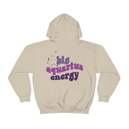 Big Aquarius energy Hoodie, Aquarius  Sweatshirt, Astrology lover gift, Zodiac sweatshirt, Xmas gift for Aquarius , Astrology