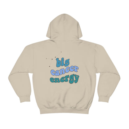 Big Cancer energy Hoodie, Cancer Sweatshirt, Astrology lover gift, Zodiac sweatshirt, Xmas gift for Cancer, Astrology