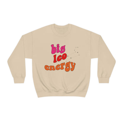 Leo Sweatshirt, Big Leo Energy Sweatshirt, Gift for Leo Astrology lover sweatshirt, Gift for Astrology Lover