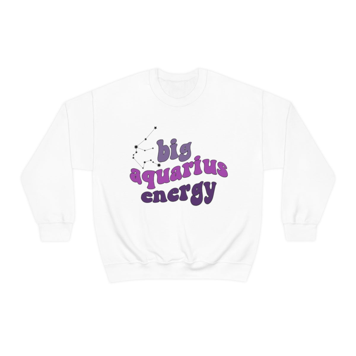 Aquarius Sweatshirt, Big Aquarius Energy Sweatshirt, Gift for Aquarius, Astrology lover sweatshirt, Gift for Astrology Lover