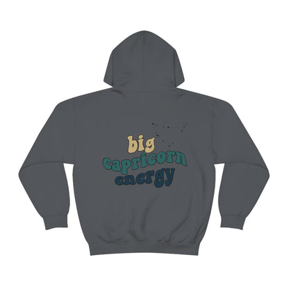 Big Capricorn Energy Hoodie, Capricorn Sweatshirt, Astrology lover gift, Zodiac sweatshirt, Xmas gift for Capricorn, Astrology