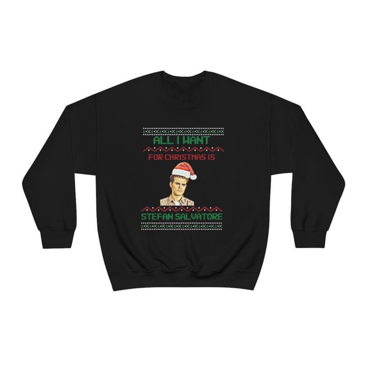 Stefan Salvatore Sweatshirt, TVD Ugly Christmas Sweater, TVD Xmas gift, TVD fan gift, Salvatore Brothers, tvd merch