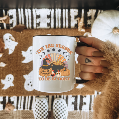 Tis the season to be spooky pumpkin coffee mug- 15oz