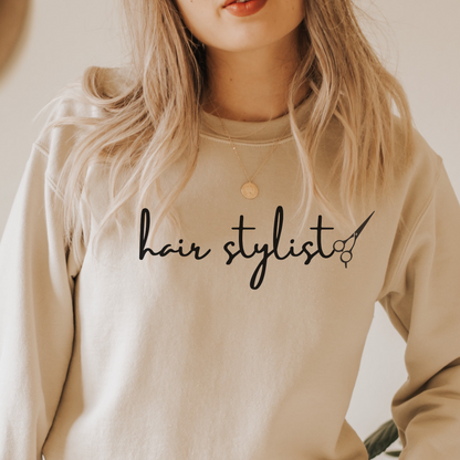 Trendy Hairstylist Crewneck, Hair Stylist gift, Retro Hairstylist sweatshirt, Hairstylist shirt, Gift for Bridal Hair stylist