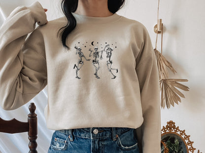 Halloween skeleton oversized crewneck