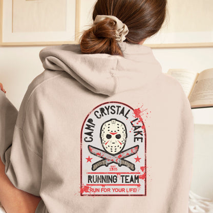 Camp Crystal Lake Hoodie, Horror Hoodie, Halloween sweater, Friday the 13th sweatshirt, Funny halloween, Horror movie fan gift