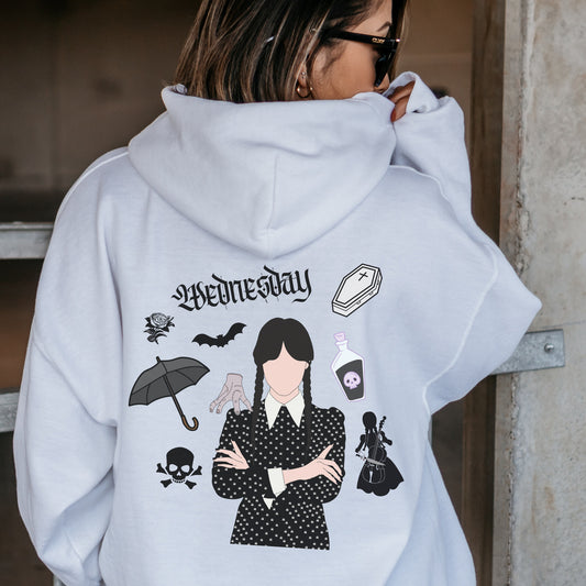 Wednesday Addams Hoodie, Wednesday Hoodie, Addams family, Wednesday Adams, Nevermore Academy