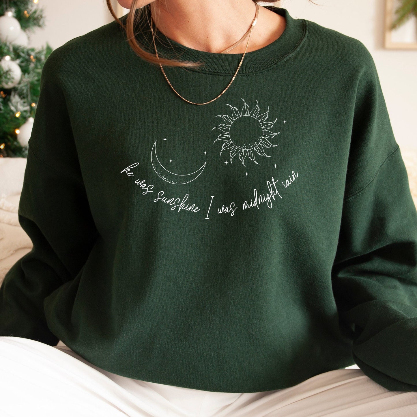 Midnight Rain Crewneck| He was sunshine I was midnight rain | Swiftie Gift| TS Midnight| Taylor Sweatshirt | Midnight Merch, Taylor Merch