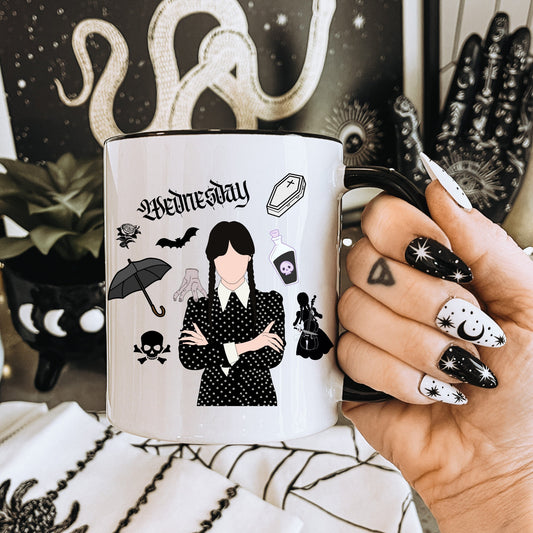 Wednesday Addams Mug, Wednesday Addams, The Addams Family, Halloween Mug, The Addams family mug