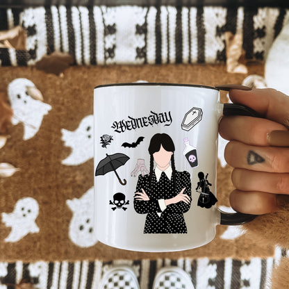 Wednesday Addams Mug, Wednesday Addams, The Addams Family, Halloween Mug, The Addams family mug