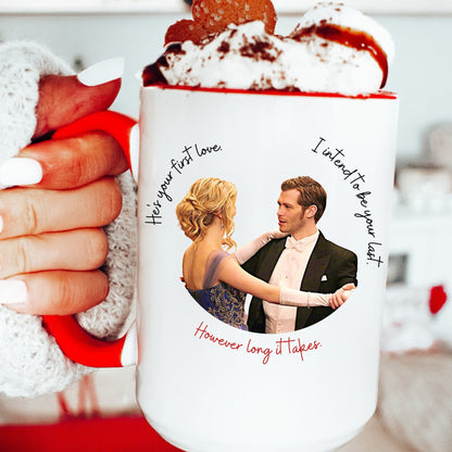 Klaroline Mug, Klaus Mikaleson Valentine's Day gift, Valentine's Day mug, TVD coffee mug, TVD fan gift, Team Klaroline