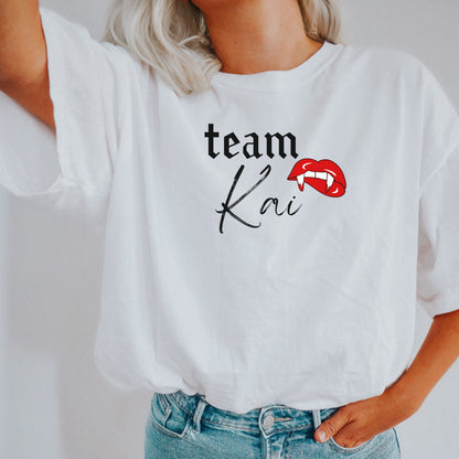 Kai Parker Tshirt, TVD shirt,  Team Kai Shirt, TVD merch, The Vampire Diaries, Tvd apparel, Salvatore Brothers, TVD fan gift