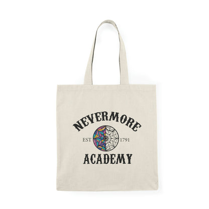 Nevermore tote bag, Nevermore academy, Wednesday Addams tote bag, Goth book bag, Wednesday Addams grocery bag, Horror tote bag