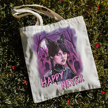 Wednesday Addams tote bag, Nevermore academy, Wednesday Addams tote bag, Goth book bag, Wednesday Addams grocery bag, Horror