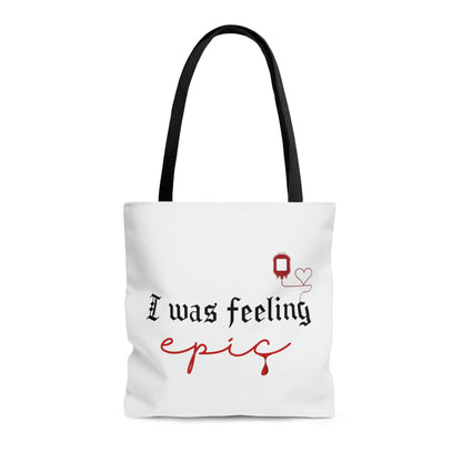 I was feeling epic tote bag, TVD Tote Bag, The vampire diaries merch, TVD merch, The Salvatore brothers, tvd fan gift, Damon Salvatore