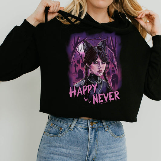 Wednesday hoodie, Cropped Hoodie, Wednesday Addams hoodie, Horror hoodie , Spooky apparel, Goth aesthetic, Addams family, Wednesday png