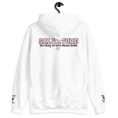 Salvore Hoodie, Tvd sweatshirt, Stefan Salvatore, Damon Salvatore, It's okay to love them both, Mystic Falls hoodie, TVD merch, Tvd gift