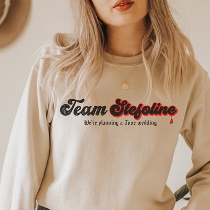 Team Stefoline sweatshirt, TVD sweatshirt, Tvd merch, TVD apparel, Stefan Salvatore, Caroline Forbes, The Vampire diaries, TVD gift