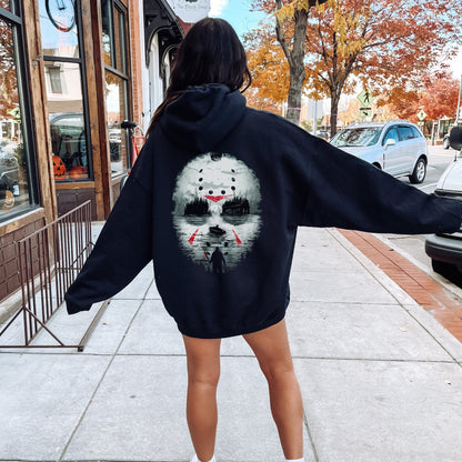 Jason Hoodie, Friday the 13th hoodie, Jason merch, Friday the 13th, Horror hoodie, Horror merch