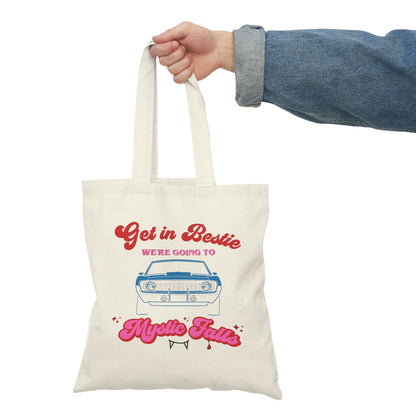 Mystic Falls tote bag, TVD tote bag, Tvd merch, Tvd fan gift, Mystic Falls, Salvatore brothers, Tvd grocery bag, I was feeling Epic, Tvd fan