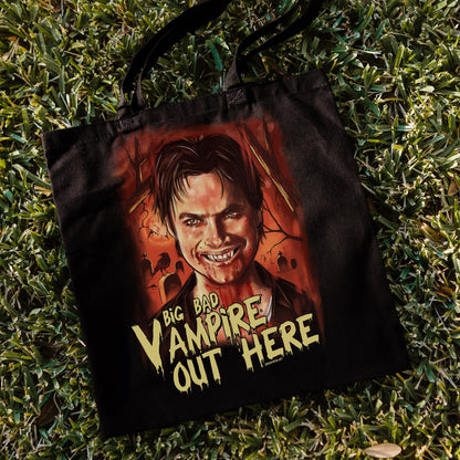 Damon Salvatore tote bag, Tvd tote bag, Tvd merch, Tvd shopping bag, Horror book bag, Horror merch, Salvatore brothers, Tvd fan gift