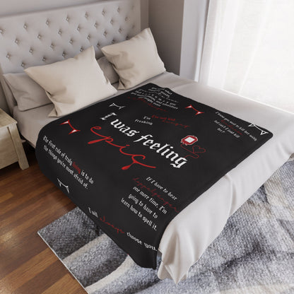 TVD quotes blanket, Tvd merch, Tvd custom quote blanket, Tvd fan gift, Damon Salvatore blanket, Stefan Salvatore blanket, Tvd apparel