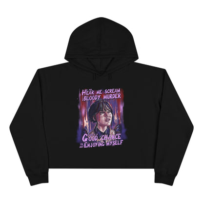 Wednesday Addams Hoodie, Cropped Hoodie, Wednesday hoodie, Horror hoodie , Spooky apparel, Goth aesthetic, Addams family, Wednesday png