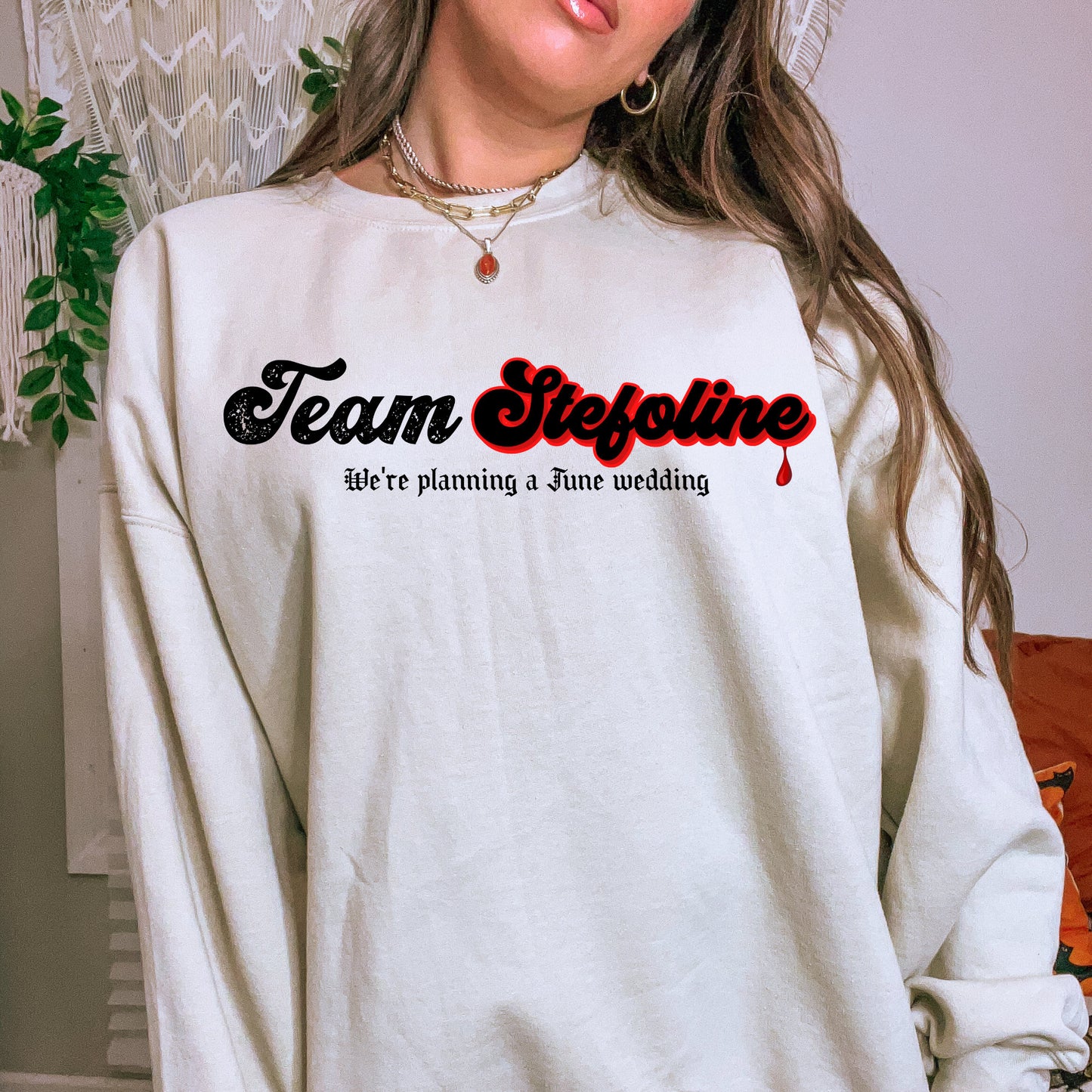 Team Stefoline Sweatshirt, TVD sweatshirt, Tvd merch, TVD apparel, Stefan Salvatore, The Vampire diaries, TVD fan gift